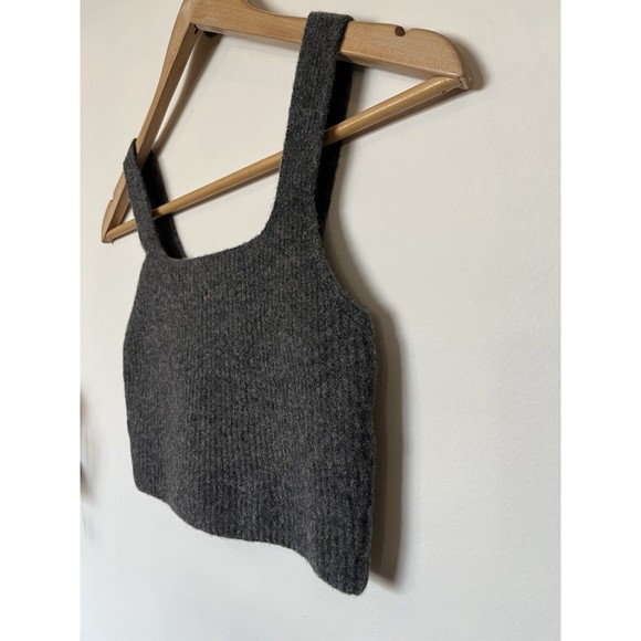 NWT Everlane Dark Gray Wool Blend Crop Tank Size XS - Picture 2 of 9
